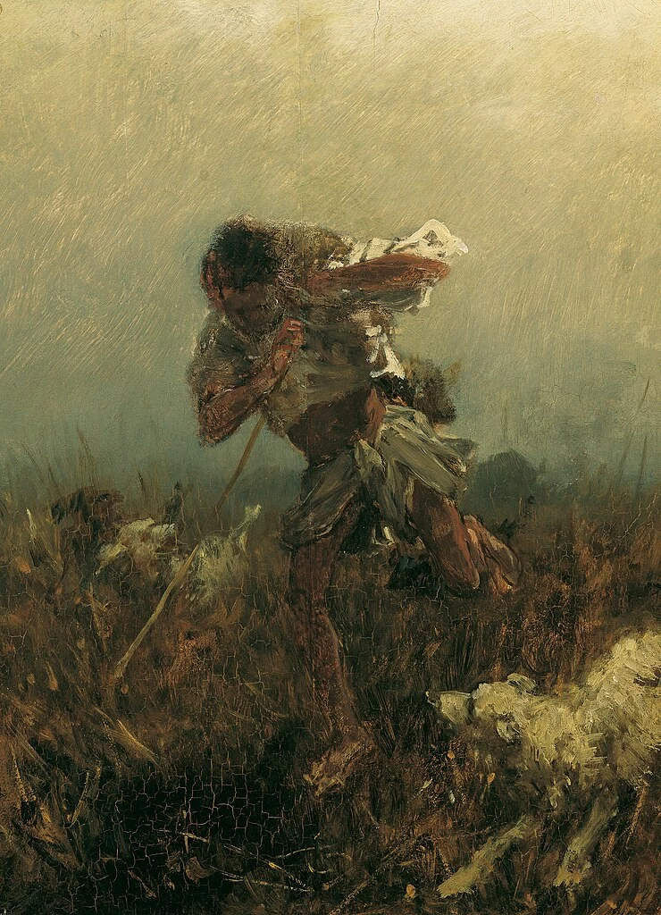 Ragazzo inseguito dai cani (1871) - Österreichische Galerie Belvedere, Vienna
